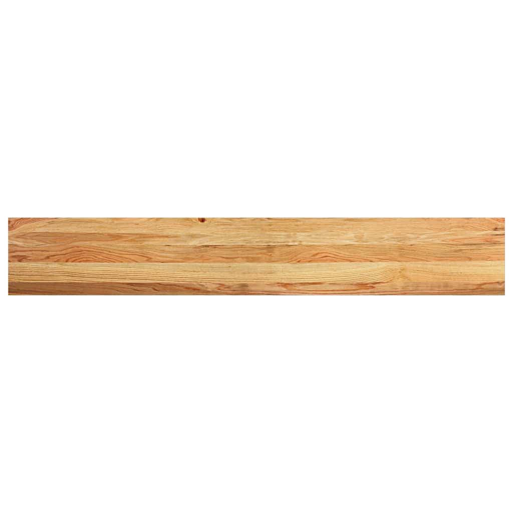 vindueskarme 2 stk lysebrun 160x30x2 cm massivt egetræ
