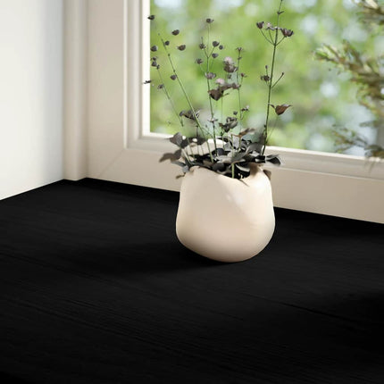 vindueskarme 2 stk brunsort 80x20x2 cm massivt egetræ