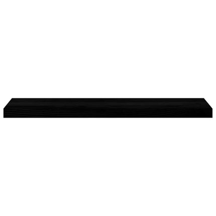 vindueskarme 2 stk brunsort 90x20x2 cm massivt egetræ