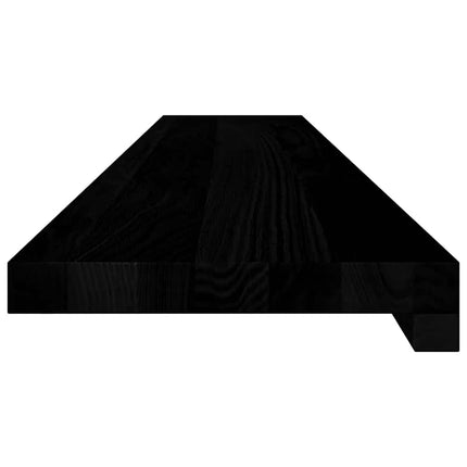 vindueskarme 2 stk brunsort 110x20x2 cm massivt egetræ