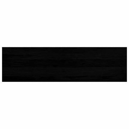 vindueskarme 2 stk brunsort 90x25x2 cm massivt egetræ