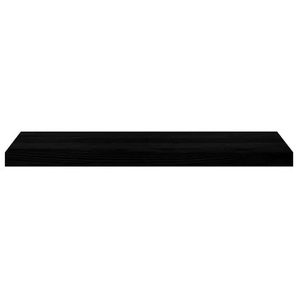 vindueskarme 2 stk brunsort 80x30x2 cm massivt egetræ