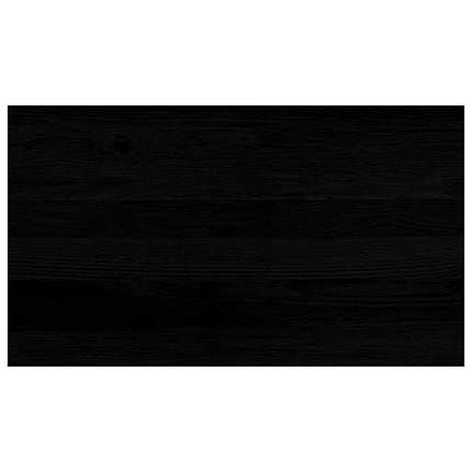 vindueskarme 2 stk brunsort 70x40x2 cm massivt egetræ