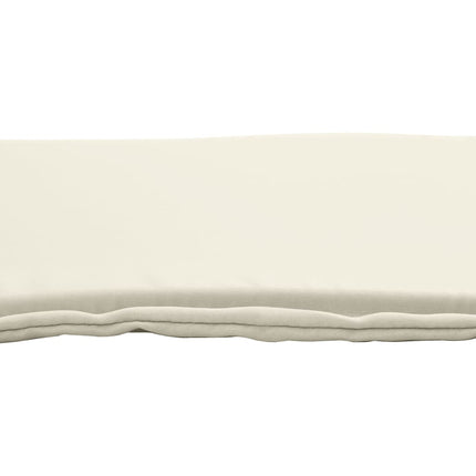 udendørs sædehynder 2 stk. 45x45x2 cm firkantet cremefarvet