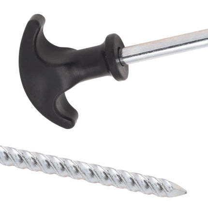 teltpløkker 12 stk. 20 cm Ø7 mm galvaniseret stål