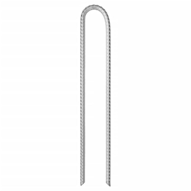 teltpløkker 12 stk. V-facon 37 cm Ø10 mm galvaniseret stål