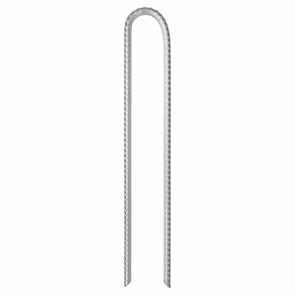 teltpløkker 12 stk. V-facon 37 cm Ø10 mm galvaniseret stål