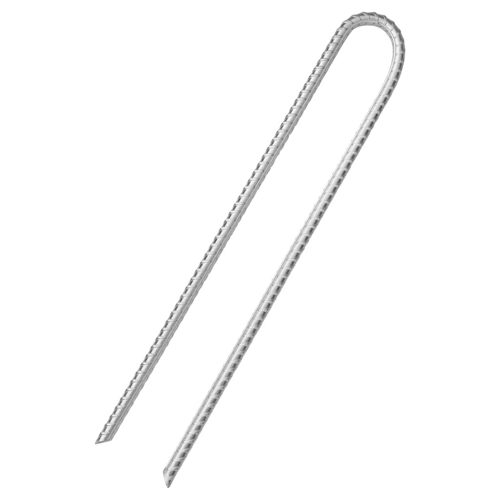 teltpløkker 12 stk. V-facon 37 cm Ø10 mm galvaniseret stål