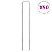 jordpløkker 50 stk. U-facon 20x4 cm galvaniseret stål