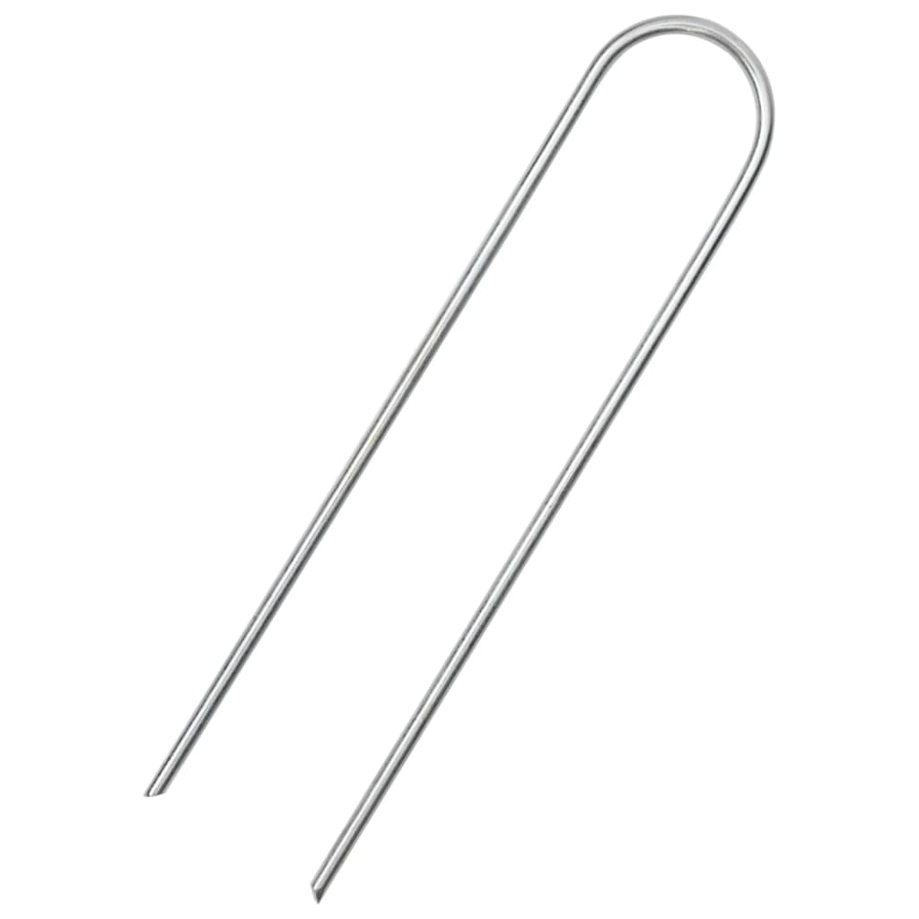 jordpløkker 25 stk. U-facon 15x3,5 cm galvaniseret stål
