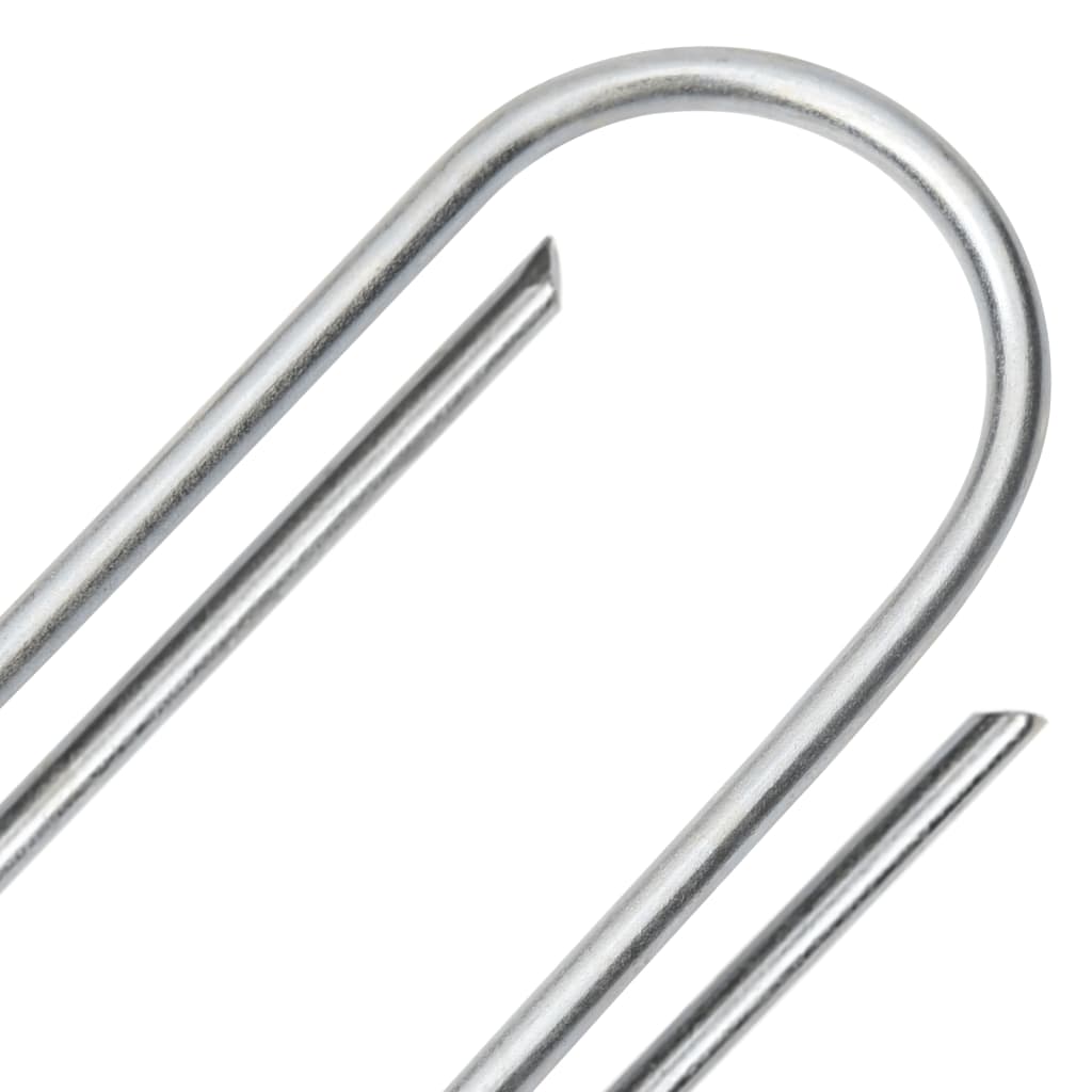 jordpløkker 25 stk. U-facon 15x3,5 cm galvaniseret stål