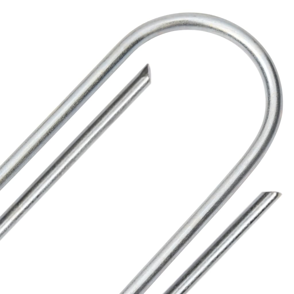 jordpløkker 50 stk. U-facon 15x3,5 cm galvaniseret stål