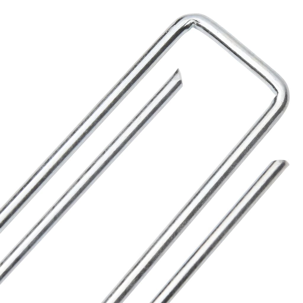 jordpløkker 25 stk. U-facon 20x3,5 cm galvaniseret stål