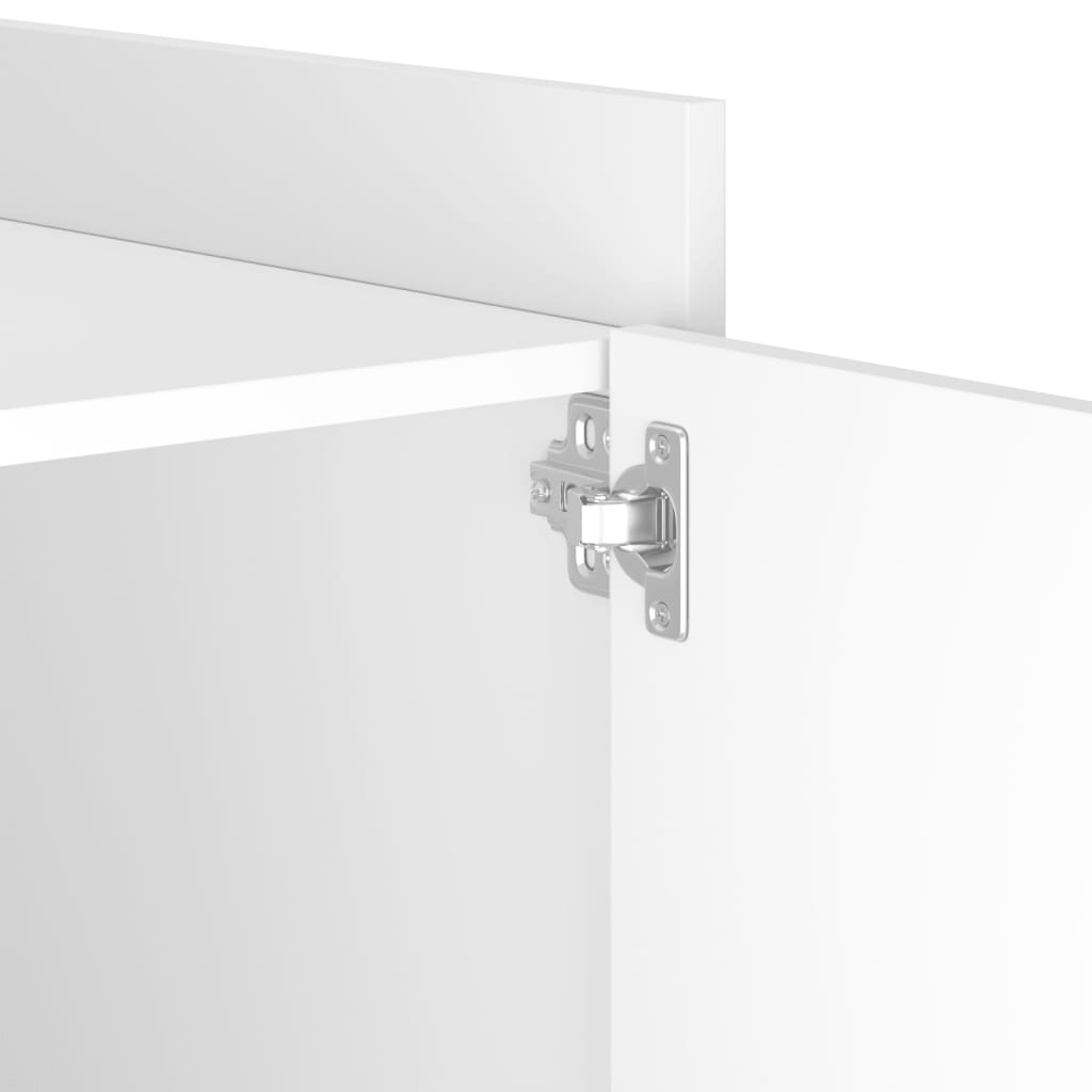 sengebord 45x50x50 cm konstrueret træ hvid