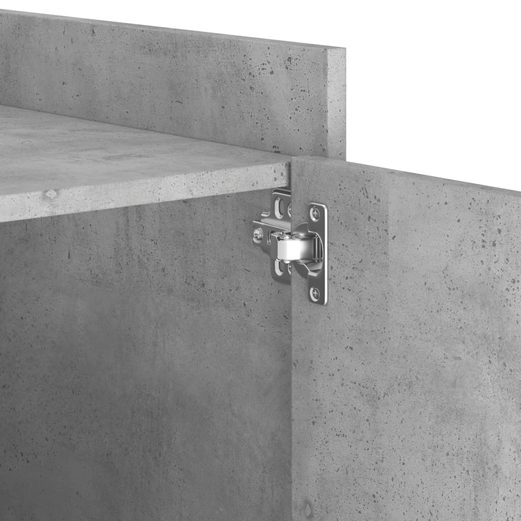 sengebord 45x50x50 cm konstrueret træ betongrå