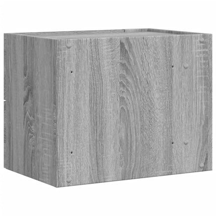 væghængte sengeborde 2 stk. 45x30x35 cm grå sonoma-eg