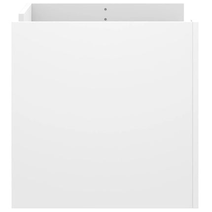 sofabord 80x50x50 cm konstrueret træ hvid