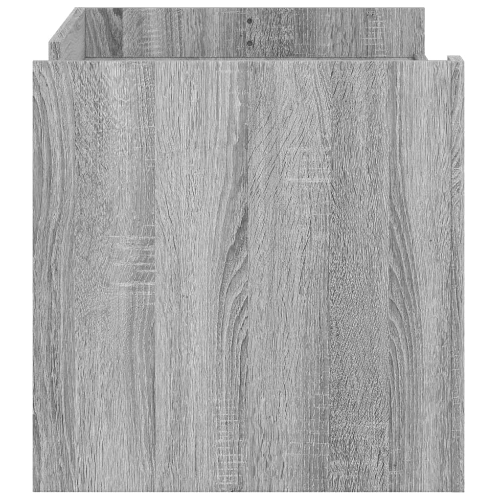 sofabord 100x50x50 cm konstrueret træ grå sonoma-eg