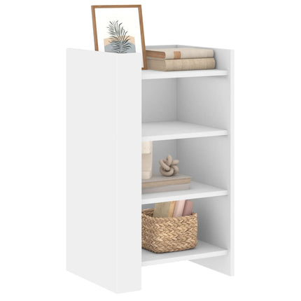skænk 45x35x75 cm konstrueret træ hvid