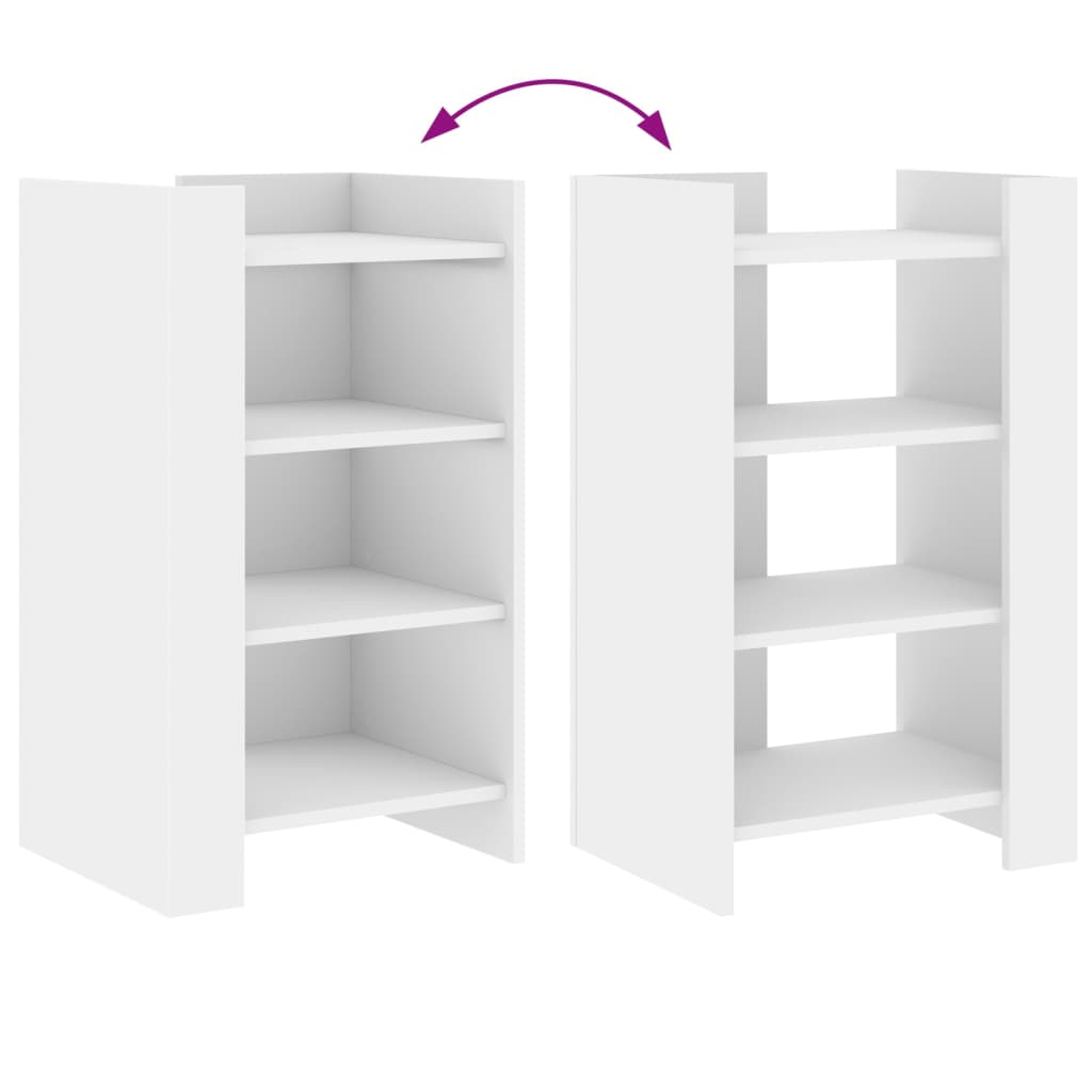 skænk 45x35x75 cm konstrueret træ hvid