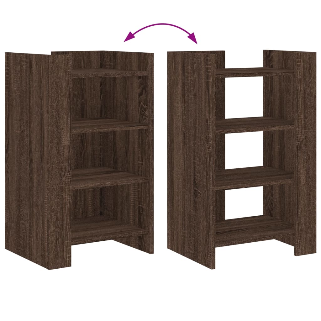 skænk 45x35x75 cm konstrueret træ brun egetræsfarve