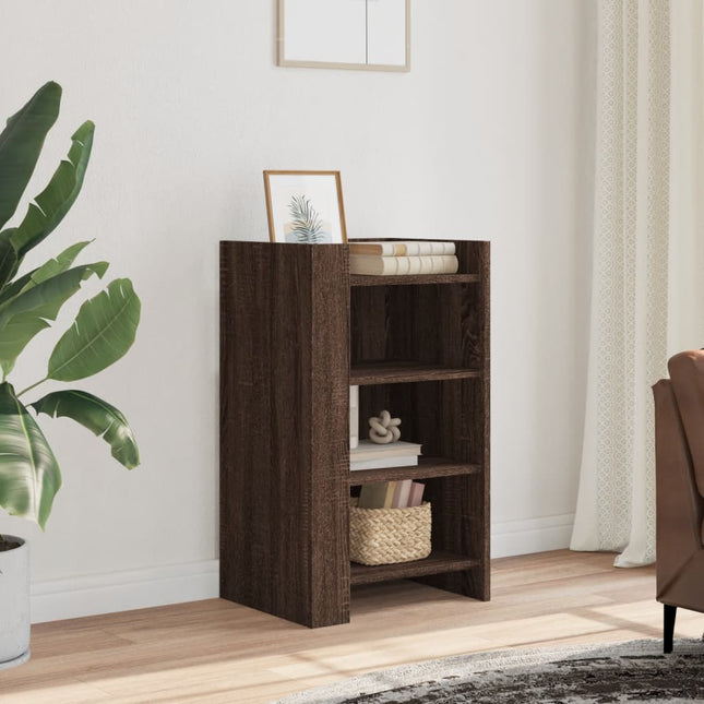 skænk 45x35x75 cm konstrueret træ brun egetræsfarve