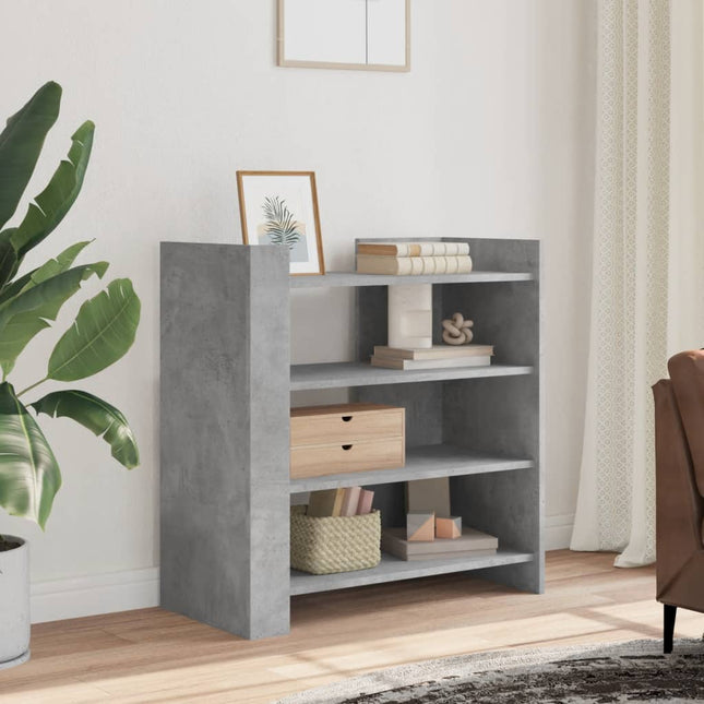 skænk 73,5x35x75 cm konstrueret træ betongrå