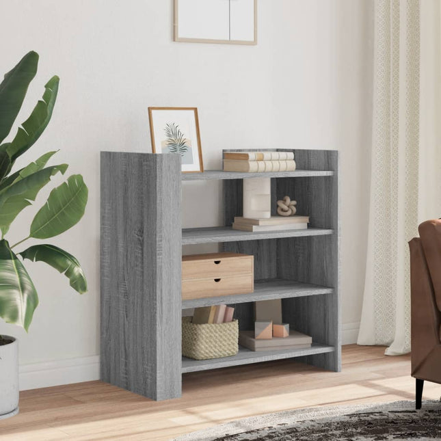 skænk 73,5x35x75 cm konstrueret træ grå sonoma-eg