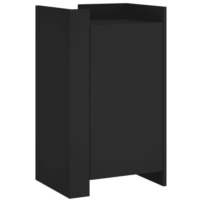 skænk 45x35x75 cm konstrueret træ sort