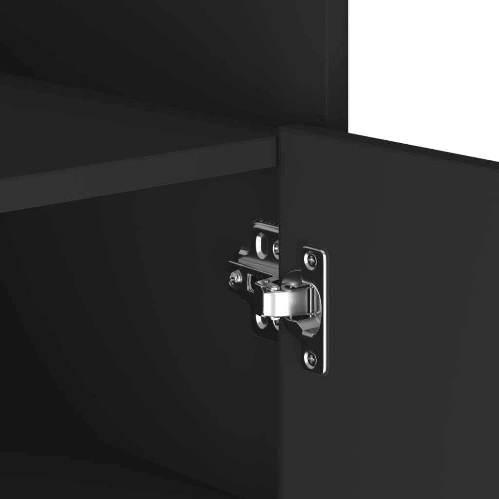 skænk 45x35x75 cm konstrueret træ sort