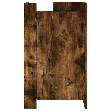 skænk 45x35x75 cm konstrueret træ røget egetræsfarve