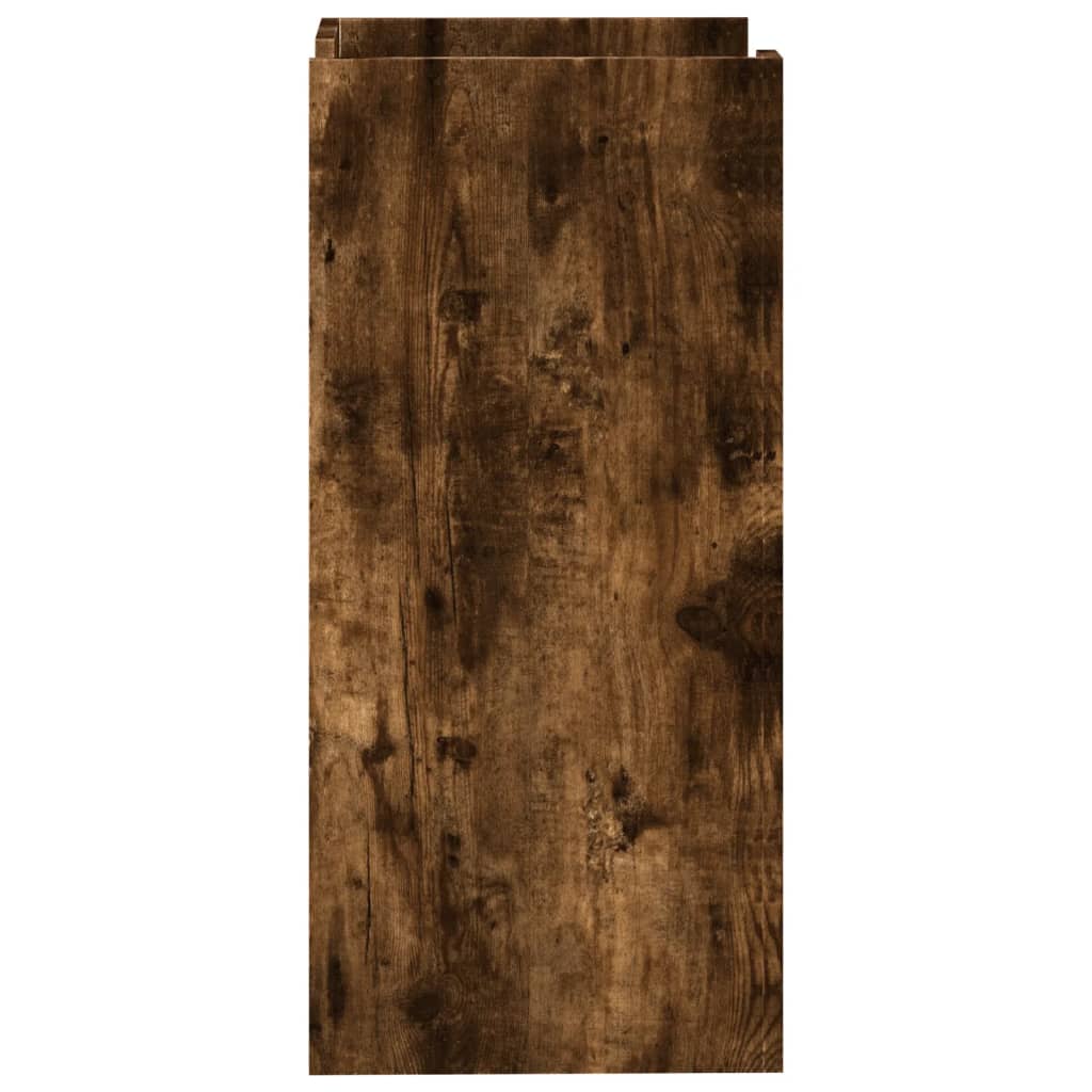 skænk 45x35x75 cm konstrueret træ røget egetræsfarve