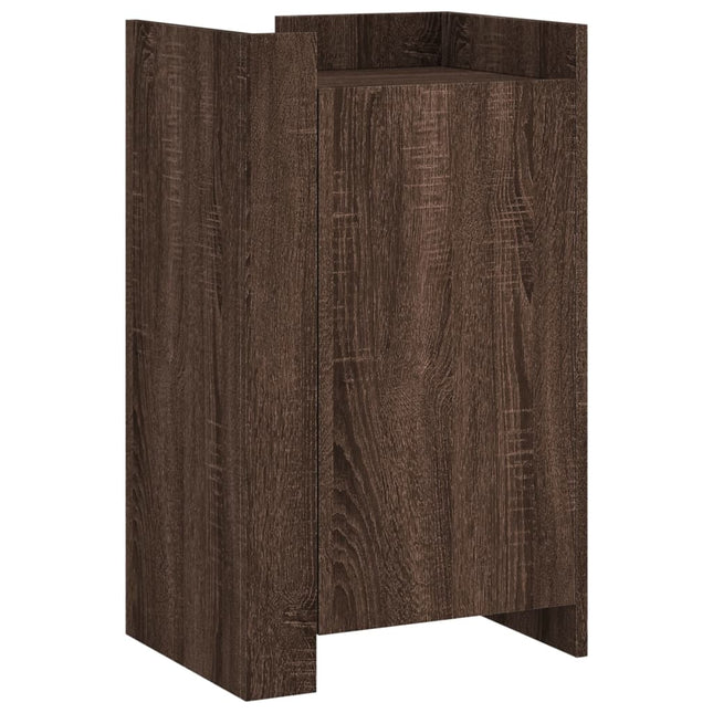 skænk 45x35x75 cm konstrueret træ brun egetræsfarve