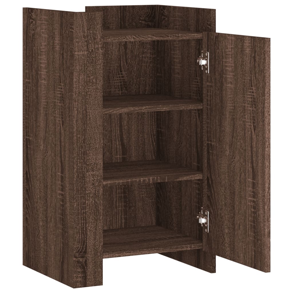 skænk 45x35x75 cm konstrueret træ brun egetræsfarve