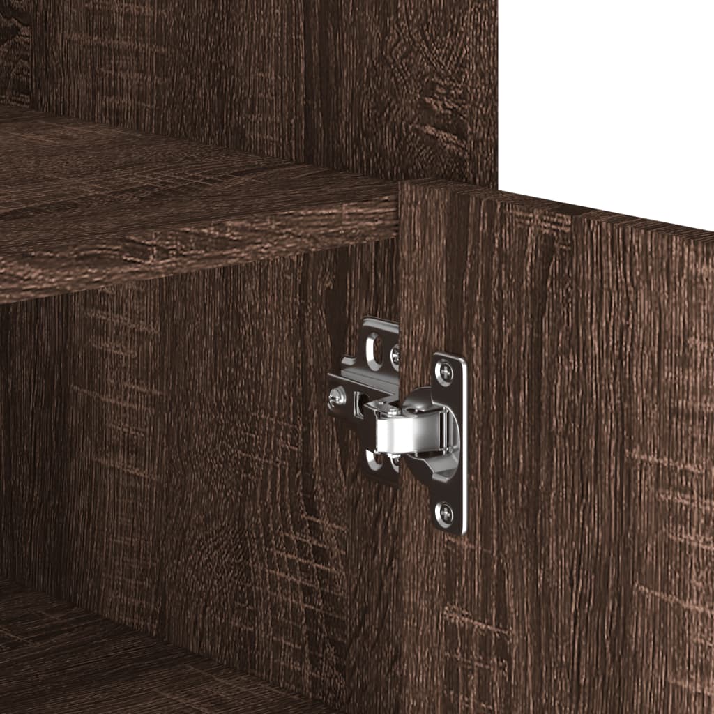 skænk 45x35x75 cm konstrueret træ brun egetræsfarve