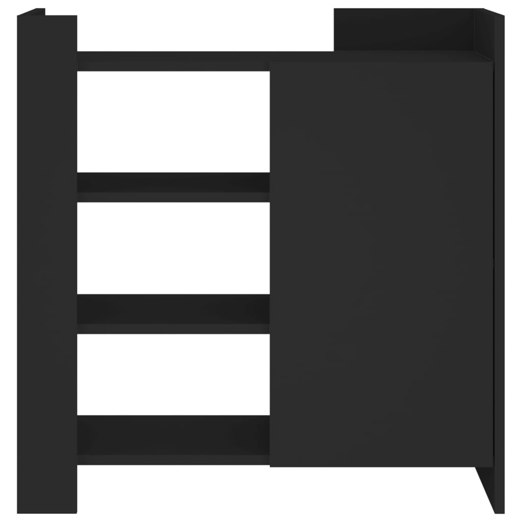 skænk 73,5x35x75 cm konstrueret træ sort