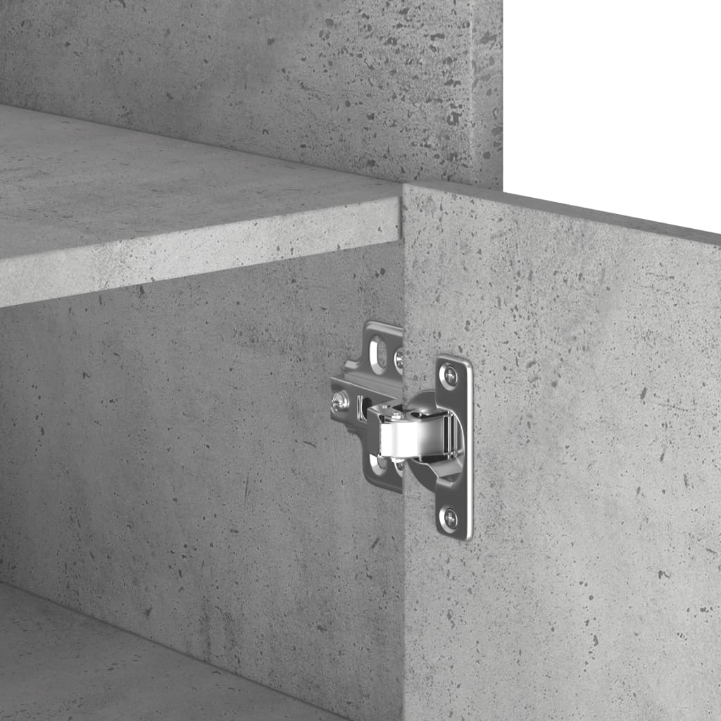 skænk 73,5x35x75 cm konstrueret træ betongrå