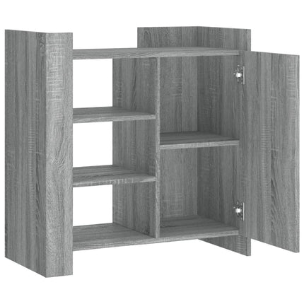 skænk 73,5x35x75 cm konstrueret træ grå sonoma-eg
