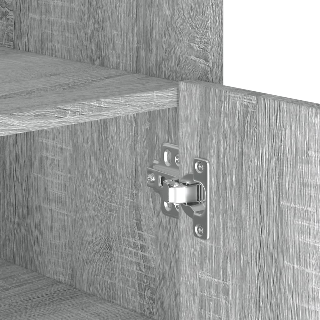 skænk 73,5x35x75 cm konstrueret træ grå sonoma-eg