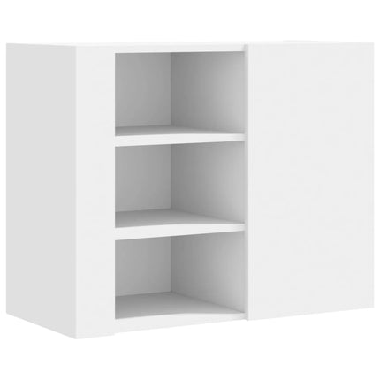vægskab 75x31x70 cm konstrueret træ hvid