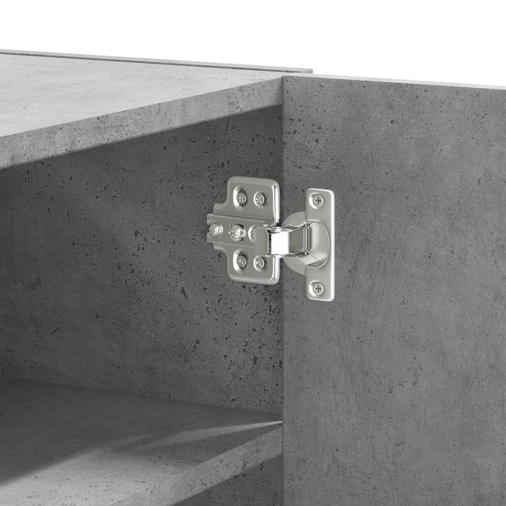 vægskab 75x35x60 cm konstrueret træ betongrå