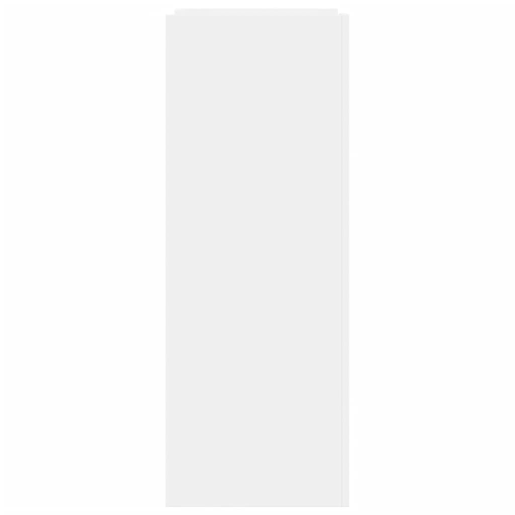 skoskab 74,5x37,5x100 cm konstrueret træ hvid