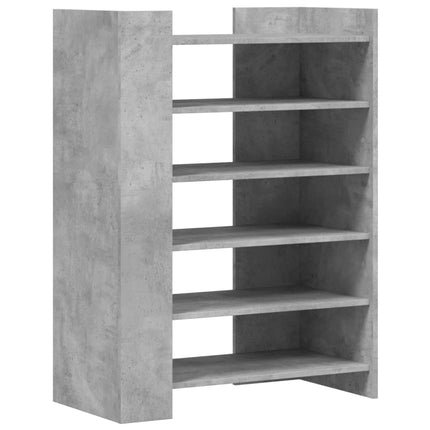 skoreol 74,5x37,5x100 cm konstrueret træ betongrå