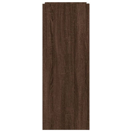 skoskab 52x37,5x100 cm konstrueret træ brun egetræsfarve