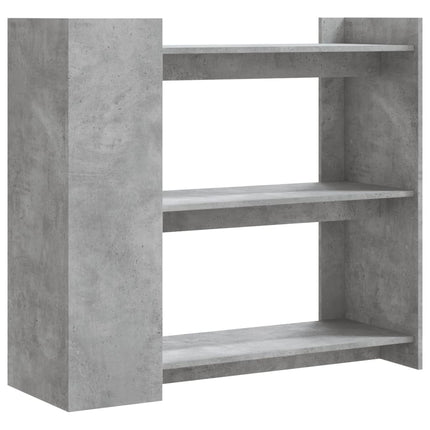 konsolbord 100x35x90 cm konstrueret træ betongrå