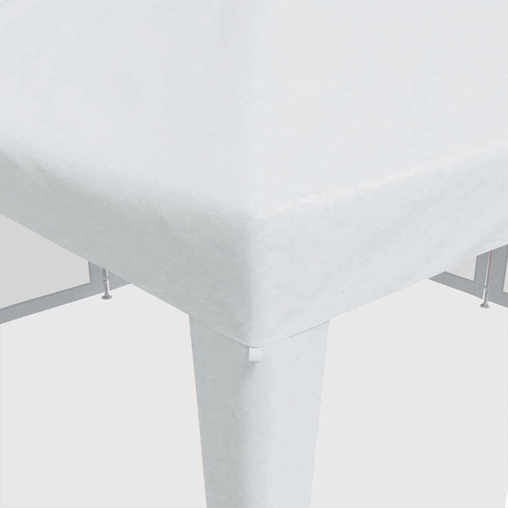 festtelt med 8 sidevægge 4x4 m trådnet HDPE hvid