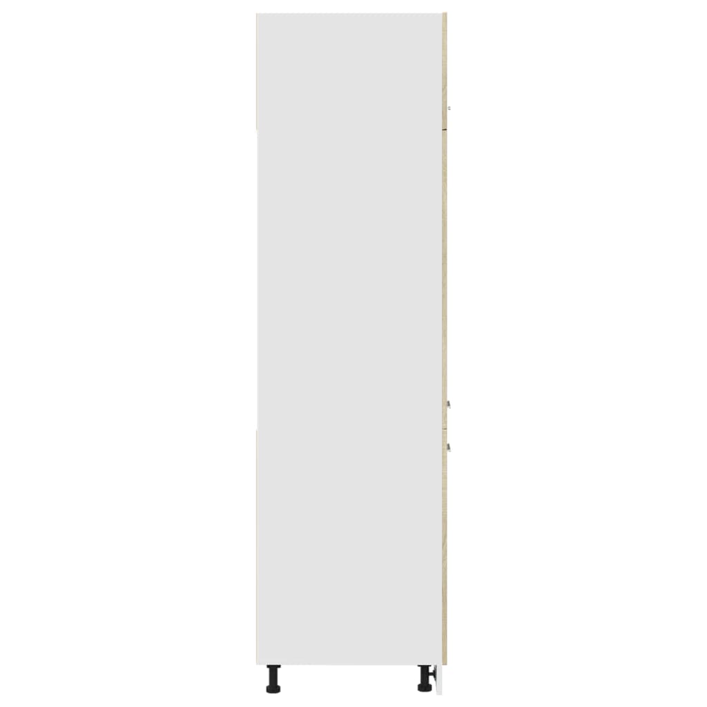 køleskabsskab "Lyon" Sonoma eg 60x57x207 cm konstrueret træ