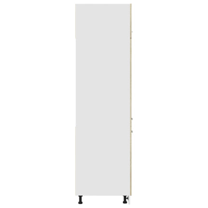 køleskabsskab "Lyon" Sonoma eg 60x57x207 cm konstrueret træ