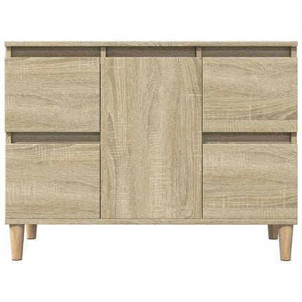 underskab til håndvask 80x33x60 cm konstrueret træ sonoma-eg