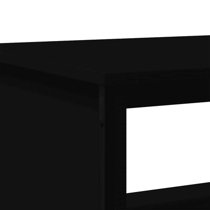 sofabord 75x51x40 cm konstrueret træ sort